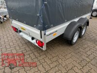 HUMBAUR HA 203015  KV ALU 2000 kg gebremst 303 x 150 mit Hochplane SP-Line