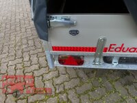 EDUARD 4018 -GD- Hochlader, Auffahrschienen, Bordwände 30cm -2700kg- Lfh: 63cm -195/50R13 mit Hochplane SP-Line vorne mit extra RUND + Heckrollo
