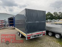 EDUARD 4018 -GD- Hochlader, Auffahrschienen, Bordwände 30cm -2700kg- Lfh: 63cm -195/50R13 mit Hochplane SP-Line vorne mit extra RUND + Heckrollo