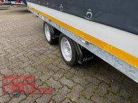 EDUARD 4018 -GD- Hochlader, Auffahrschienen, Bordwände 30cm -2700kg- Lfh: 63cm -195/50R13 mit Hochplane SP-Line vorne mit extra RUND + Heckrollo