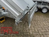 HUMBAUR HTK 3500.37 I 363 x 185 I 3500 KG I Dreiseitenkipper mit E-Pumpe - Rampenschacht