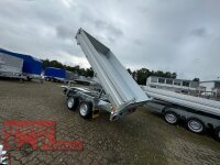 HUMBAUR HTK 3500.31 I 314 x 175 I 3500 KG I Dreiseitenkipper mit E-Pumpe - Rampenschacht