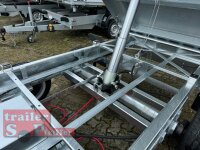 HUMBAUR HTK 3500.31 I 314 x 175 I 3500 KG I Dreiseitenkipper mit E-Pumpe - Rampenschacht