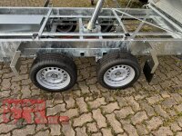 HUMBAUR HTK 3000.31 I 314 x 175 I 3000 KG I Dreiseitenkipper mit E-Pumpe - Rampenschacht