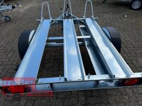 HUMBAUR Motorradanhänger HM 102113 mit 3 Standschienen - 1.000 KG
