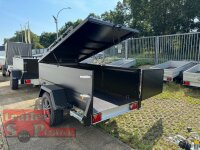 TPV KT-EB3 Offroad Koffer SCHWARZ -  Deckelanhänger - gebremst mit Dachreling - 100 KM/H