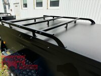 TPV KT-EB3 Offroad Koffer SCHWARZ -  Deckelanhänger - gebremst mit Dachreling - 100 KM/H