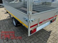 EDUARD 2514 -GE- Heckkipper, Bordwände 30cm -1500kg- FLEXePUMPE - Lfh: 63cm -195/50R13 mit SI-GI Laubgitter - Flachplane - 100 KM/H