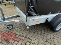 HUMBAUR HA 203015  KV ALU 2000 kg gebremst 303 x 150 mit Hochplane EDITION Black Bill