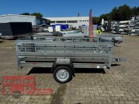 martz Basic 264 KIPP - 750 kg Anhänger kippbar - klappbare Deichsel - 264 x 126  mit Laubgitteraufsatz - montiert