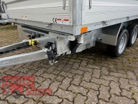 HUMBAUR HTK 3000.31 I 314 x 175 I 3000 KG I Dreiseitenkipper mit E-Pumpe - Rampenschacht  mit Stahl - Kastenaufsatz