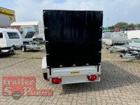 HUMBAUR HA 132513  KV OFFROAD ALU 1300 kg gebremst 251 x 131 - Reling mit Hochplane SP-Line