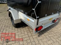 HUMBAUR HA 132513  KV OFFROAD ALU 1300 kg gebremst 251 x 131 - Reling mit Hochplane SP-Line