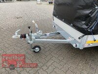 Eduard 2615 -GE- Hochlader, Bordwände 30cm - 1000kg - Lfh: 56 cm - 195/55R10 mit  Hochplane SP-Line - 100 KM/H - Stützrad 48mm