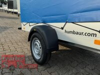 ABVERKAUF / HUMBAUR Startrailer H 752513 ALU 750 kg ungebremst 251 x 131 mit Hochplane TX-Line