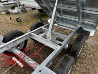 HUMBAUR HUK 202715 I 268 x 150 I 2000 KG I Rückwärtskipper mit FLEXePUMPE und Stahl - Kastenaufsatz