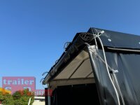 Lorries PL35-5021 - 3500 kg kippbarer leichter Autotransporter mit ALLEN EXTRAS mit ALU Standschienen und Rampenund Hochplane SP-Line vorne mit EXTRARUND / Heckrollo - Schiebeplane links und rechts