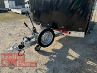 Lorries PL35-5021 - 3500 kg kippbarer leichter Autotransporter mit ALLEN EXTRAS mit ALU Standschienen und Rampenund Hochplane SP-Line vorne mit EXTRARUND / Heckrollo - Schiebeplane links und rechts