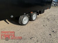 Lorries PL35-5021 - 3500 kg kippbarer leichter Autotransporter mit ALLEN EXTRAS mit ALU Standschienen und Rampenund Hochplane SP-Line vorne mit EXTRARUND / Heckrollo - Schiebeplane links und rechts