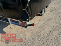 Lorries PL35-5021 - 3500 kg kippbarer leichter Autotransporter mit ALLEN EXTRAS mit ALU Standschienen und Rampenund Hochplane SP-Line vorne mit EXTRARUND / Heckrollo - Schiebeplane links und rechts