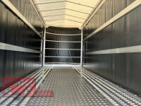 Lorries PL35-5021 - 3500 kg kippbarer leichter Autotransporter mit ALLEN EXTRAS mit ALU Standschienen und Rampenund Hochplane SP-Line vorne mit EXTRARUND / Heckrollo - Schiebeplane links und rechts