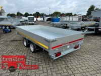 EDUARD 3518 -GD- 3 Seitenkipper, Auffahrschienen, Bordwände 30cm -3500kg- E & H-Pumpe - Lfh: 66cm -195/50R13