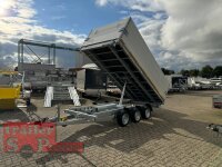 EDUARD 4020 -GT- 3 Seitenkipper, Bordwände 40cm -3500kg- E & H-Pumpe - Lfh: 66cm -195/50R13 mit 4020 - AufsatzBordwände pendelbar - 60cm hoch