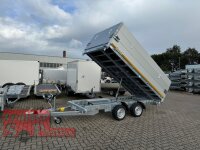 EDUARD 3518 -GD- 3 Seitenkipper, Bordwände 30cm -3000kg- E & H-Pumpe - Lfh: 66cm -195/50R13 mit 3518- AufsatzBordwände pendelbar - 60cm hoch