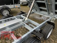 EDUARD 3118 -GD- Heckkipper, Auffahrschienen, Bordwände 30cm -2700kg- E-Pumpe - Lfh: 63cm -195/50R13 mit Stahl - Kastenaufsatz - Flachplane mit 4 Bügel