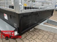 Saris Magnum Maxx ForceOne 3500 Black Edition - Maschinentransporter - Ladehöhe: 40 cm - Alu Boden - Auffahrrampe geschlossen - SI-GI Laubgitter