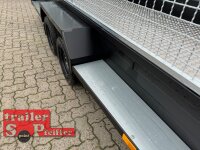 Saris Magnum Maxx ForceOne 3500 Black Edition - Maschinentransporter - Ladehöhe: 40 cm - Alu Boden - Auffahrrampe geschlossen - SI-GI Laubgitter