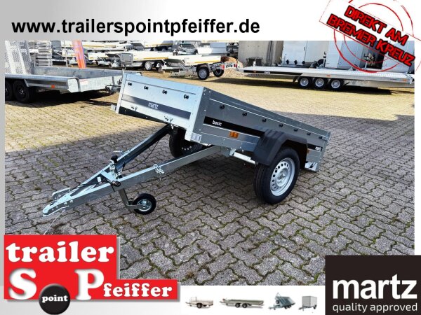 martz Basic 200 KIPP - 750 kg Anhänger kippbar - klappbare Deichsel - 201 x 106