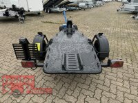 Lorries MT-1 BLACK EDITION Motorrad - Anhänger absenkbar und zum Zusammenklappen ALU Felgen - 750 kg ungebremst - 100 KM/H