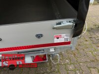 EDUARD 3318 -GD- 3 Seitenkipper, Auffahrschienen, Bordwände 30cm -3000kg- E & H-Pumpe - Lfh: 63cm -195/50R13 mit Hochplane SP-Line