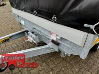 EDUARD 3318 -GD- 3 Seitenkipper, Auffahrschienen, Bordwände 30cm -3000kg- E & H-Pumpe - Lfh: 63cm -195/50R13 mit Hochplane SP-Line