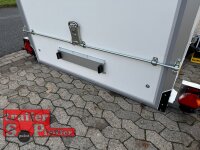 HUMBAUR HKT 183117-18P I 310 x 176 x 180 I 1800 KG I Absenkanhänger Koffer mit Hydraulik