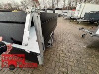 WM Meyer HLNK 1523/141 BLACK EDITION - 1500 kg ALU Rückwärtskipper gebremst mit ALU Bordwandaufsatz