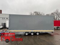 EDUARD 6022 -GT- Hochlader, Auffahrschienen & Winde, Bordwände 30cm -3500kg- Lfh: 63cm -195/50R13 mit Hochplane SP-Line Schiebeplane rechts und Heckrollo