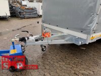EDUARD 6022 -GT- Hochlader, Auffahrschienen & Winde, Bordwände 30cm -3500kg- Lfh: 63cm -195/50R13 mit Hochplane SP-Line Schiebeplane rechts und Heckrollo