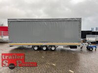 EDUARD 6022 -GT- Hochlader, Auffahrschienen & Winde, Bordwände 30cm -3500kg- Lfh: 63cm -195/50R13 mit Hochplane SP-Line Schiebeplane rechts und Heckrollo