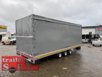 EDUARD 6022 -GT- Hochlader, Auffahrschienen & Winde, Bordwände 30cm -3500kg- Lfh: 63cm -195/50R13 mit Hochplane SP-Line Schiebeplane rechts und Heckrollo