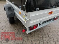 Böckmann TL-AL 2513/135 ALU Tieflader Anhänger - gebremst mit Hochplane EDITION Black Bill