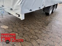 martz GT KIPPBAR 4020S 2,7T Autotrailer / Autotransporter - Stützrad mittig - anlegbare Rampen - niedriger Auffahrwinkel mit Hochplane SP-Line  + Schiebeplane in FR links + ÖKO Schräge