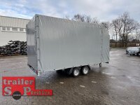 martz GT KIPPBAR 4020S 2,7T Autotrailer / Autotransporter - Stützrad mittig - anlegbare Rampen - niedriger Auffahrwinkel mit Hochplane SP-Line  + Schiebeplane in FR links + ÖKO Schräge