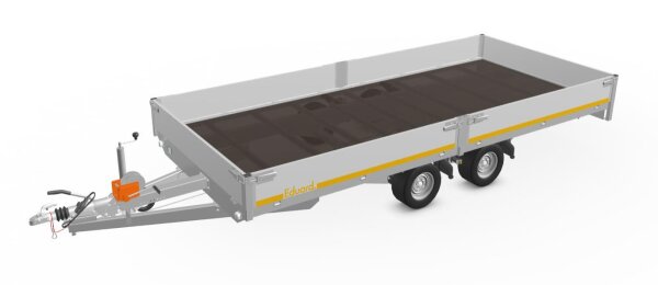 EDUARD 4520 -GD- Hochlader, Auffahrschienen & Winde, Bordwände 30cm -2700kg- Lfh: 56cm -195/55R10