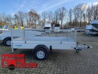 AKTION WM Meyer B 1330/151  ALU Kastenanhänger Einachser gebremst mit Laubgitter SP-Line