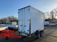 Aussteller / WM Meyer AZK 2730/156 TK Tiefkühler Kofferanhänger - mit Rohrbahn