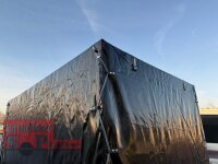 WM Meyer HLNK 1523/141 BLACK EDITION - 1500 kg ALU Rückwärtskipper gebremst mit Hochplane EDITION Black Bil - Spitzdach 1R