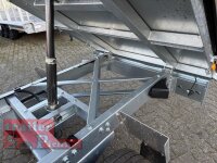 WM Meyer HLNK 1523/141 BLACK EDITION - 1500 kg ALU Rückwärtskipper gebremst mit Hochplane EDITION Black Bil - Spitzdach 1R