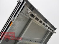 HUMBAUR HTK 3500.37 STAHL I 363 x 185 I 3500 KG I Dreiseitenkipper mit E-Pumpe - Rampenschacht  mit  Stahlbordwand SCHWARZ